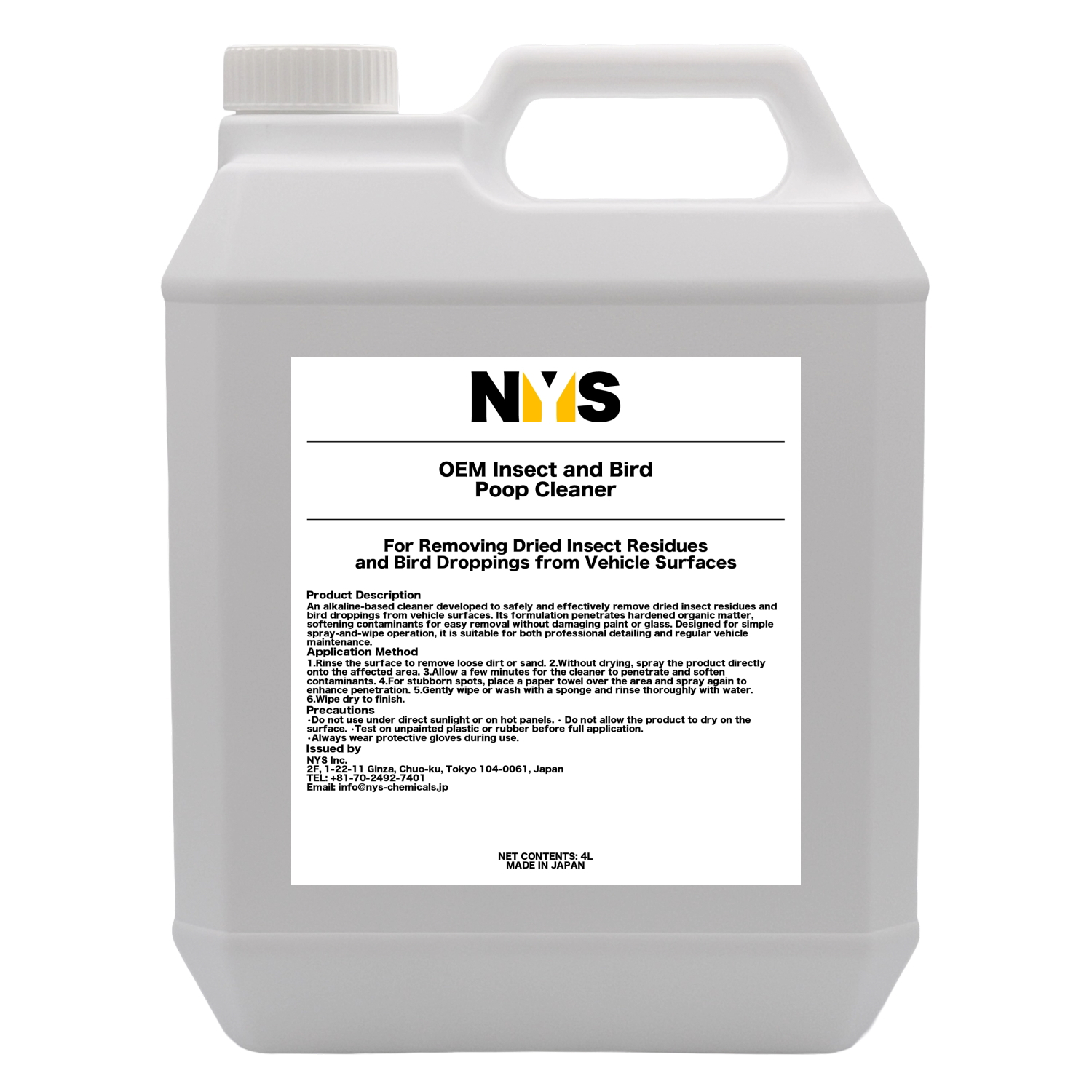 OEM Insect and Bird Poop Cleaner 4L