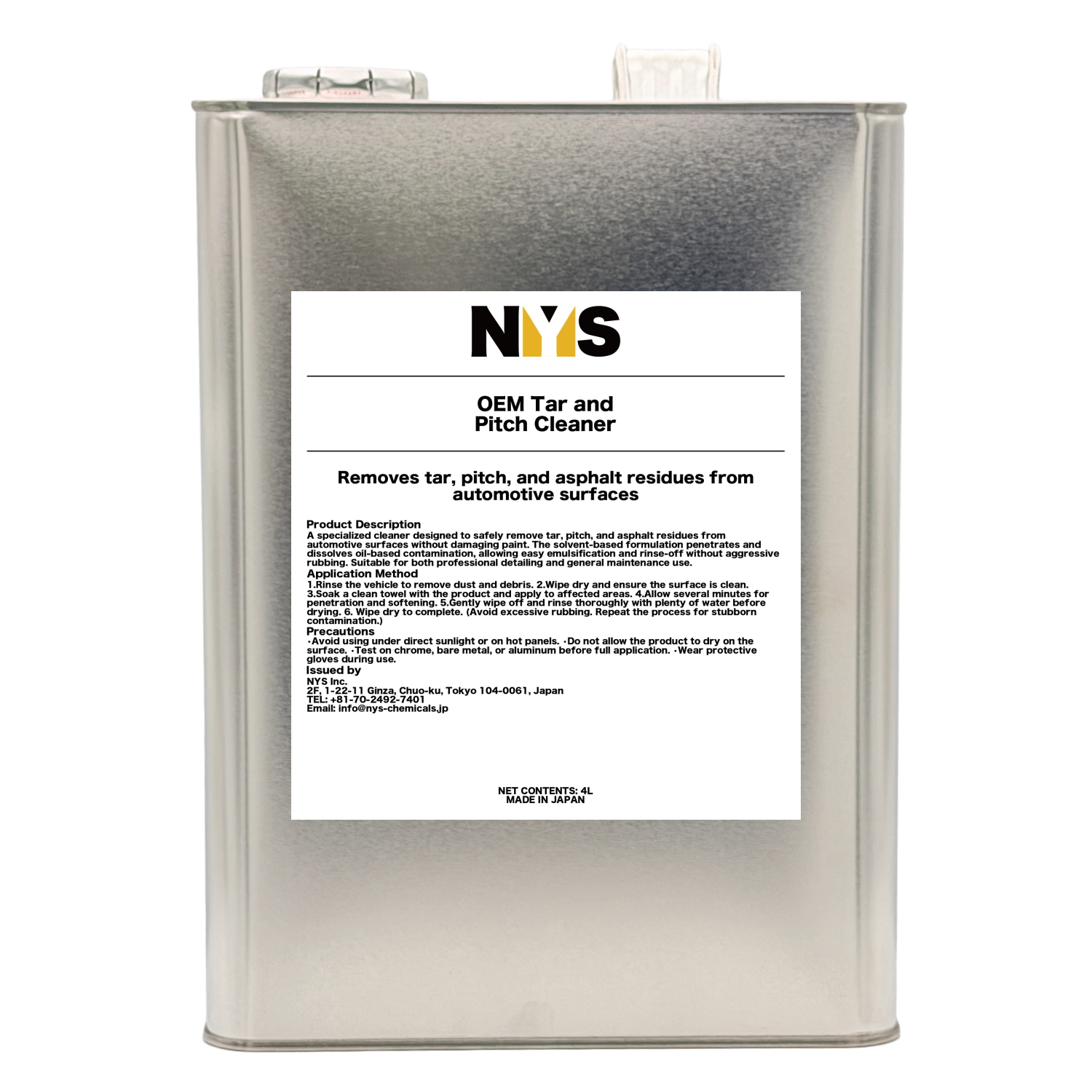 OEM Tar and Pitch Cleaner 4L