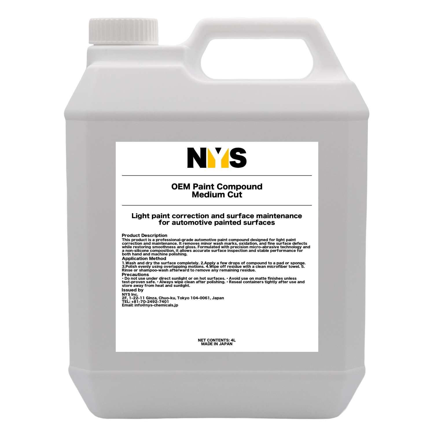 OEM Paint Compound Medium Cut 4L